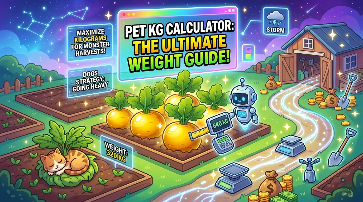 Pet KG Calculator grow a garden